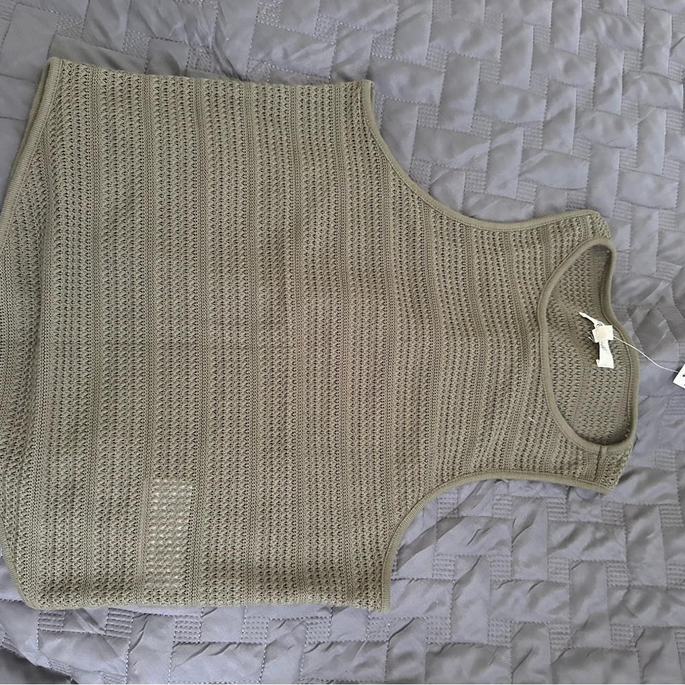 Madewell Green Knit Tank Top - Picture 2 of 5